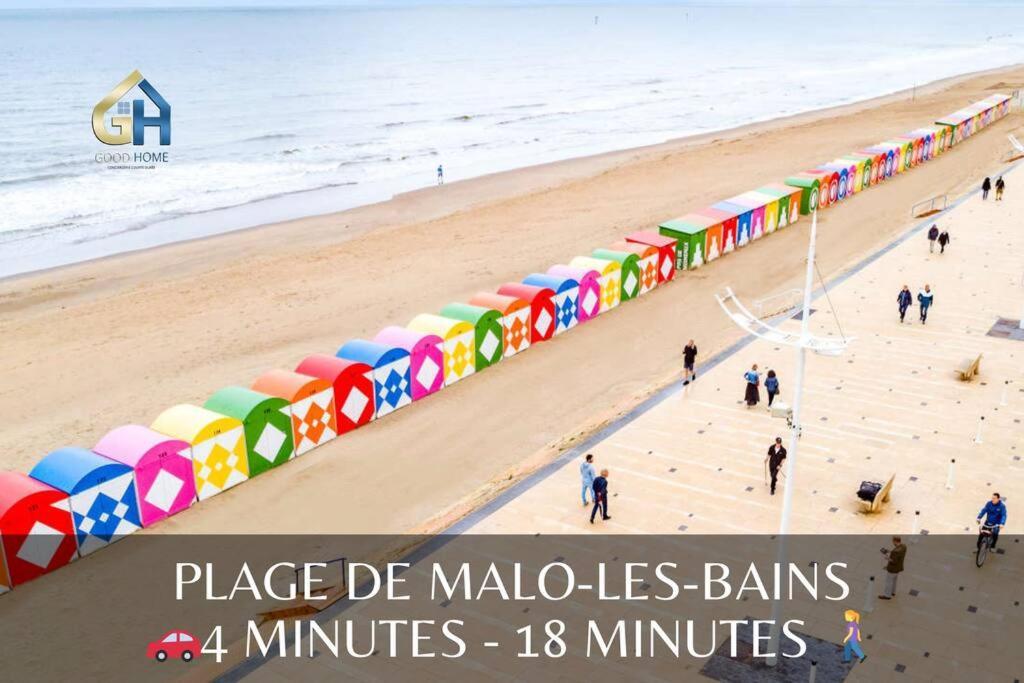 *Le Duplex De Ronsard*Plage Et Centre-Ville Dunkirk Luaran gambar